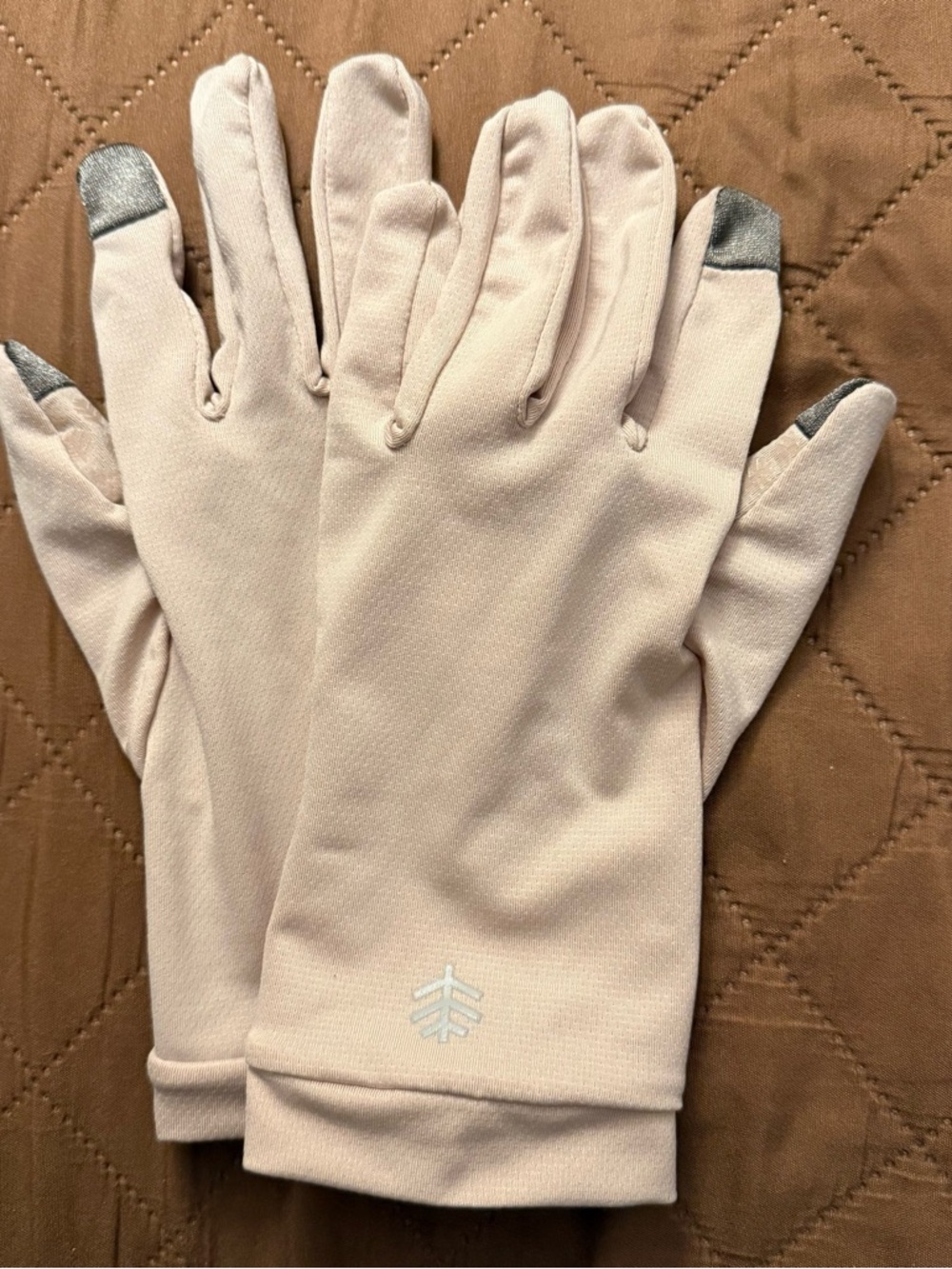 Coolibar Tan Touchscreen UV Gloves 2 pair Size M - Picture 6 of 9